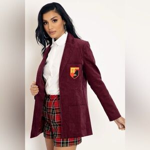 Rare - NWT Blackmilk Hogwarts Gryffindor Blazer and short set with Neck tie